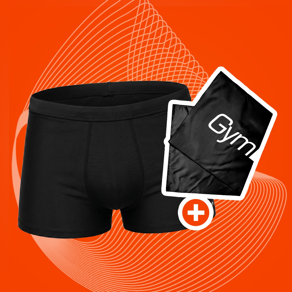PRO Badeshorts für Männer in Black - GymBeam + geschenk