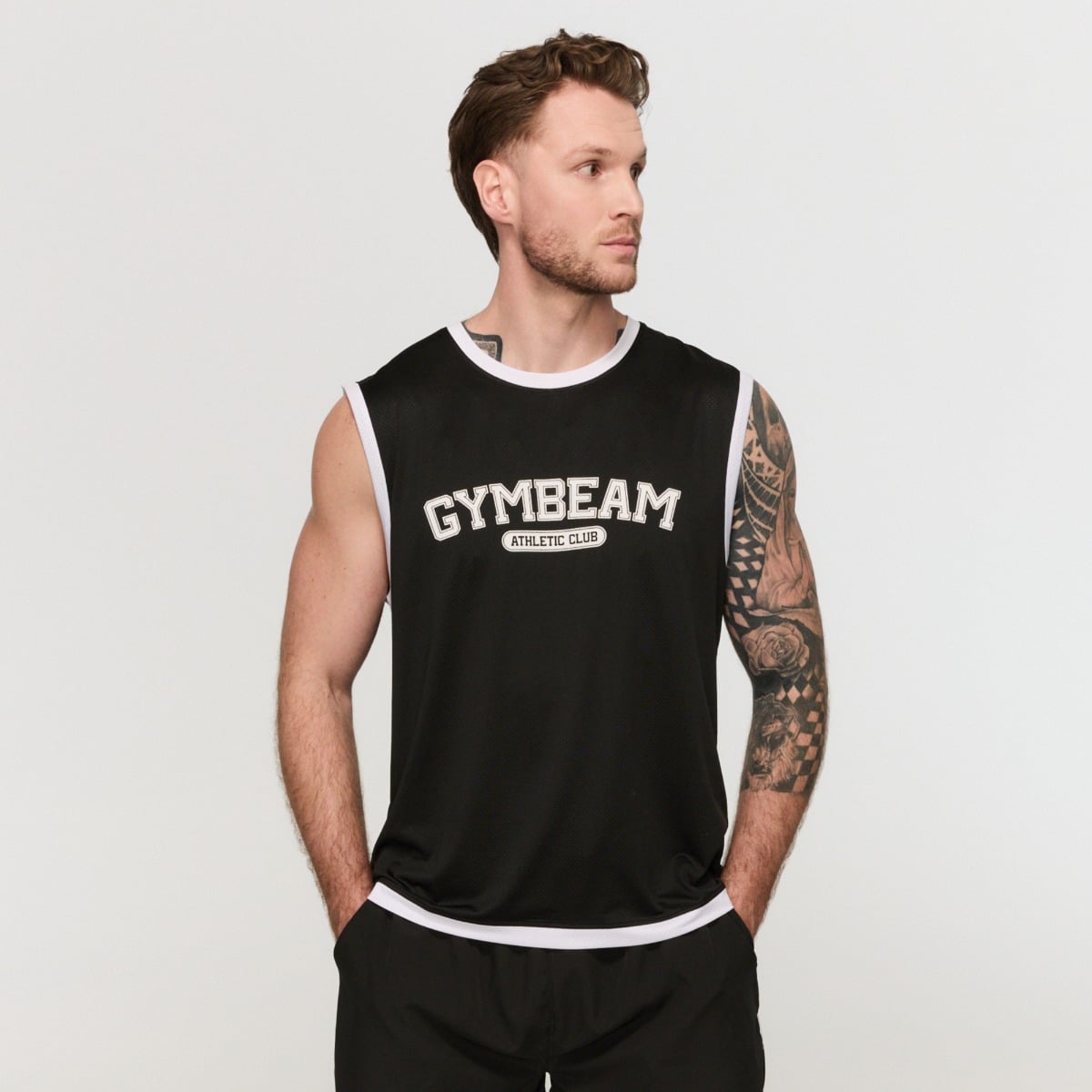 Varsity Tank Top für Männer in Black - GymBeam