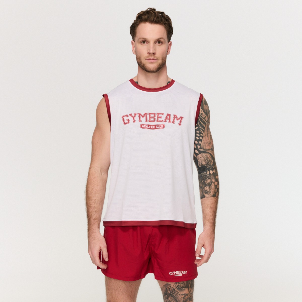 Varsity Tank Top für Männer in White - GymBeam
