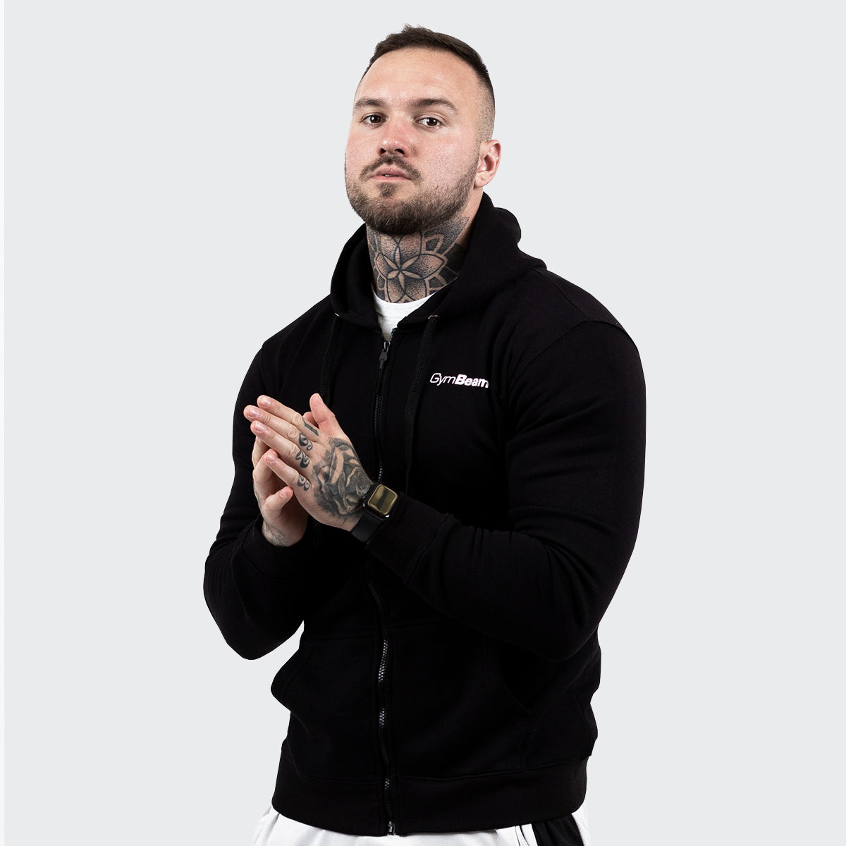 Zipper-Hoodie in Black - GymBeam