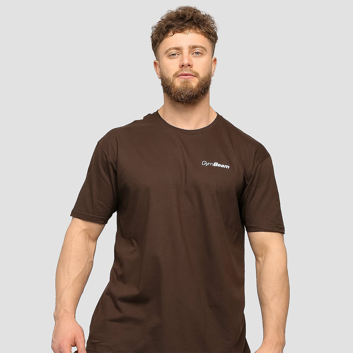 Basic T-Shirt in Chocolate Brown - GymBeam