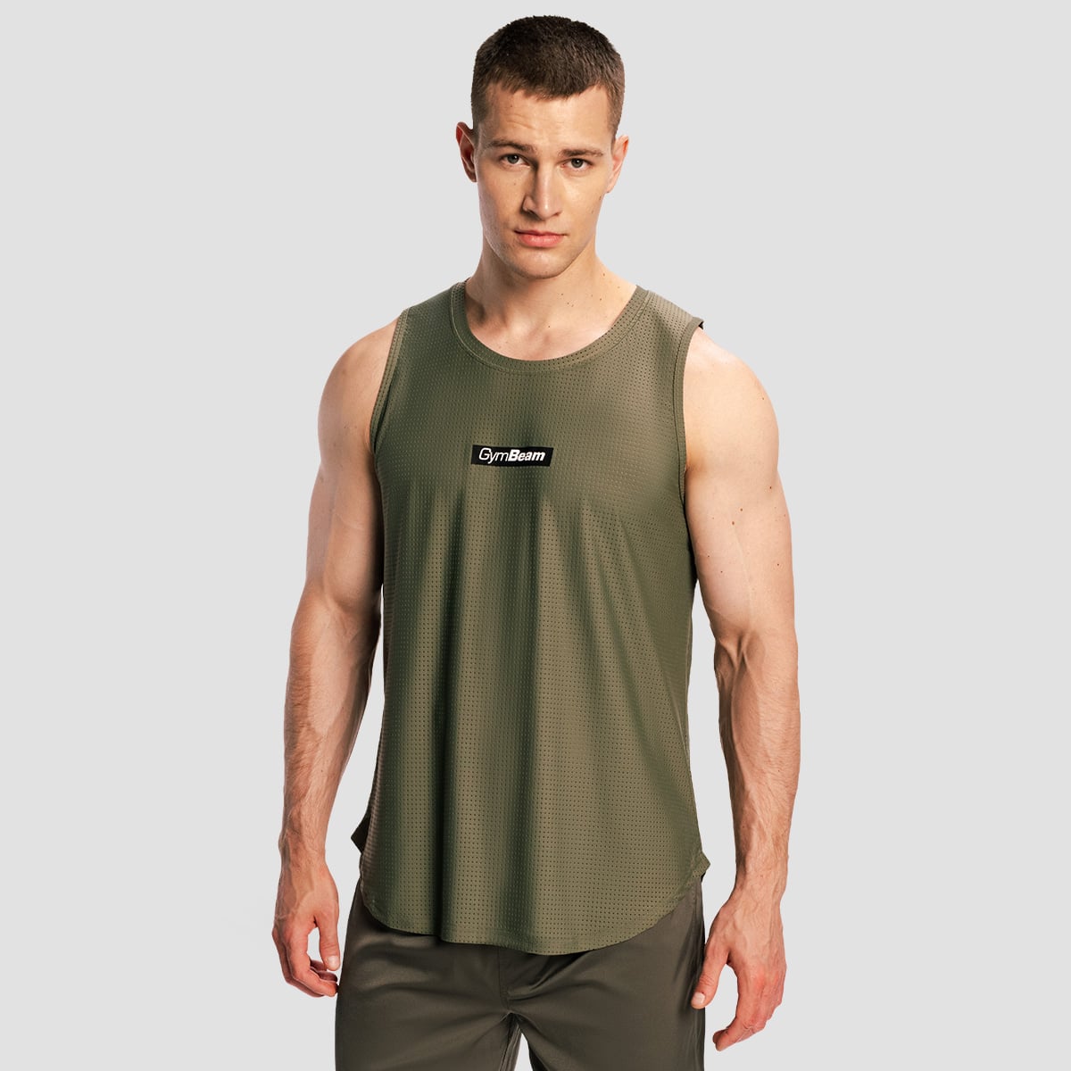 Combat Tank Top für Männer in Olive Grey - GymBeam