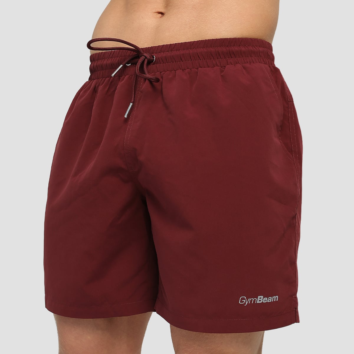 Badeshorts für Männer in Burgundy - GymBeam