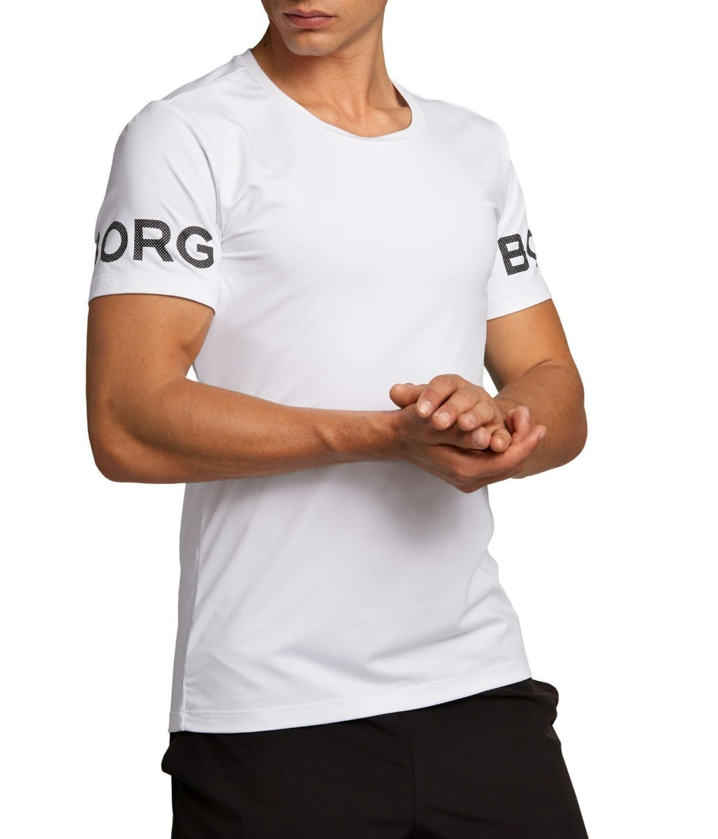 Men‘s Borg T-Shirt Brilliant White - BJÖRN BORG