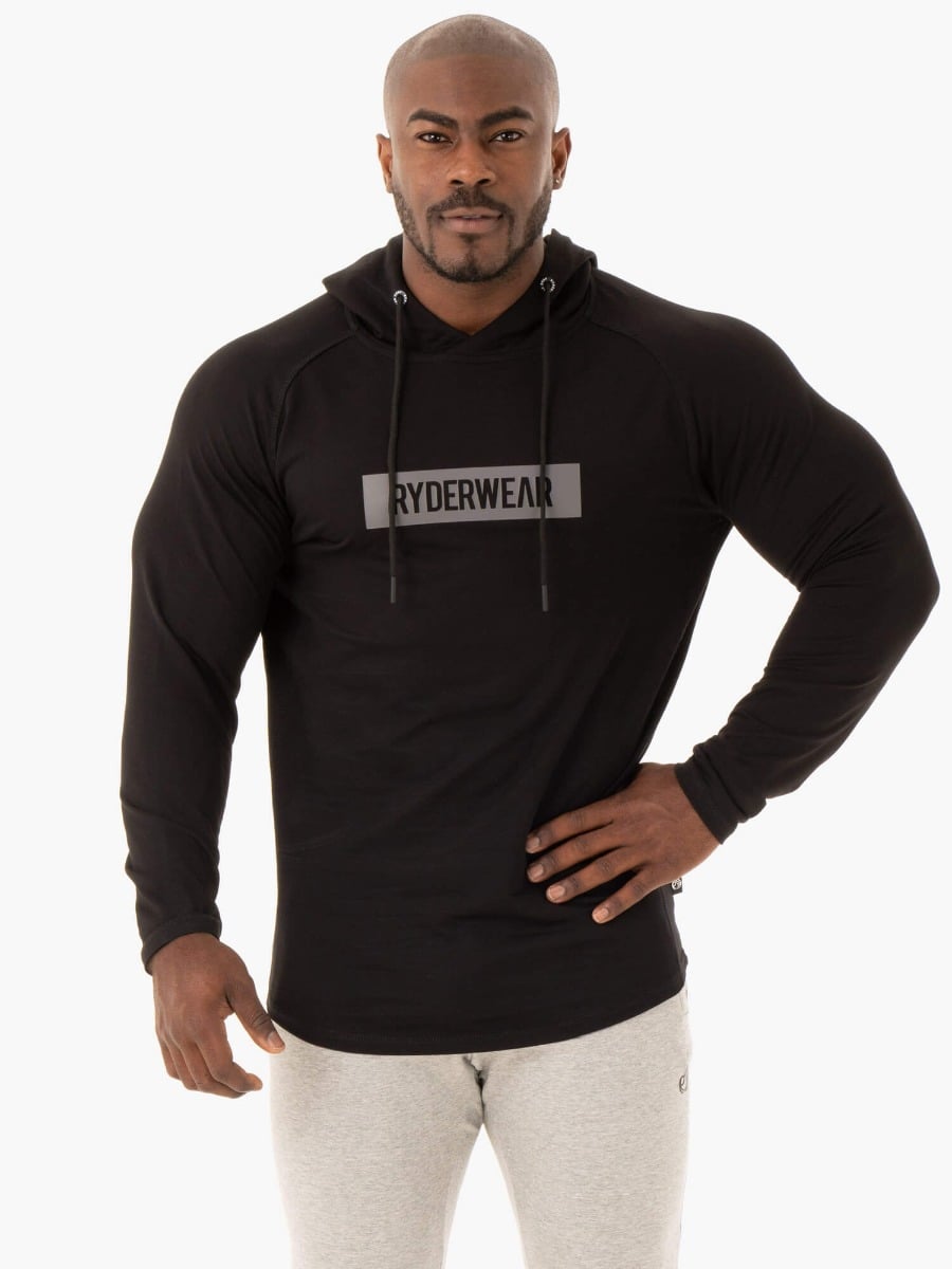 Hoodie für Männer Base Black - Ryderwear