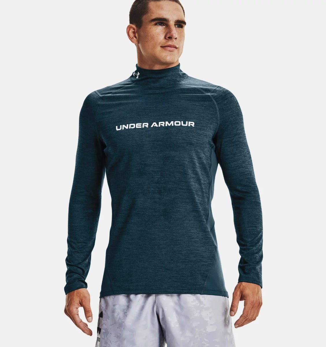 Men‘s T-shirt ColdGear Armour Fitted Twst Blue - Under Armour
