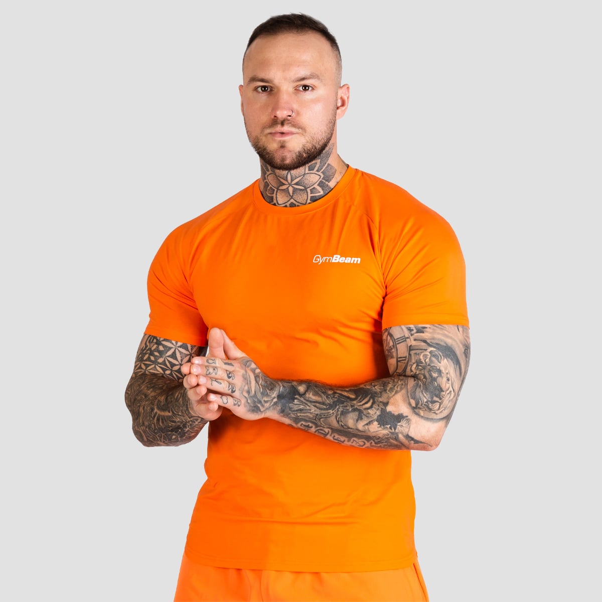 TRN Fitted T-Shirt in Orange - GymBeam