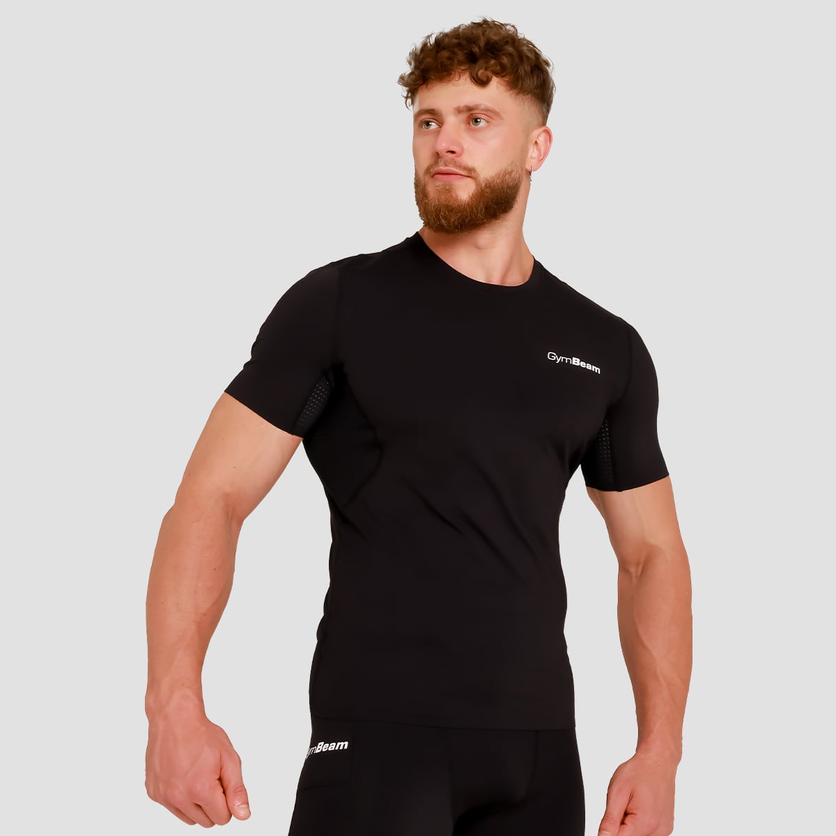 High Kompressions-T-Shirt in Black - GymBeam