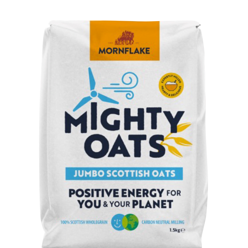 Vollkorn Haferflocken Scottish Jumbo Oats 1,5 kg - Mornflake