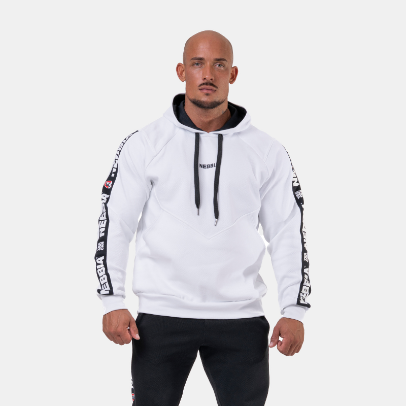 Men‘s hoodie White - NEBBIA