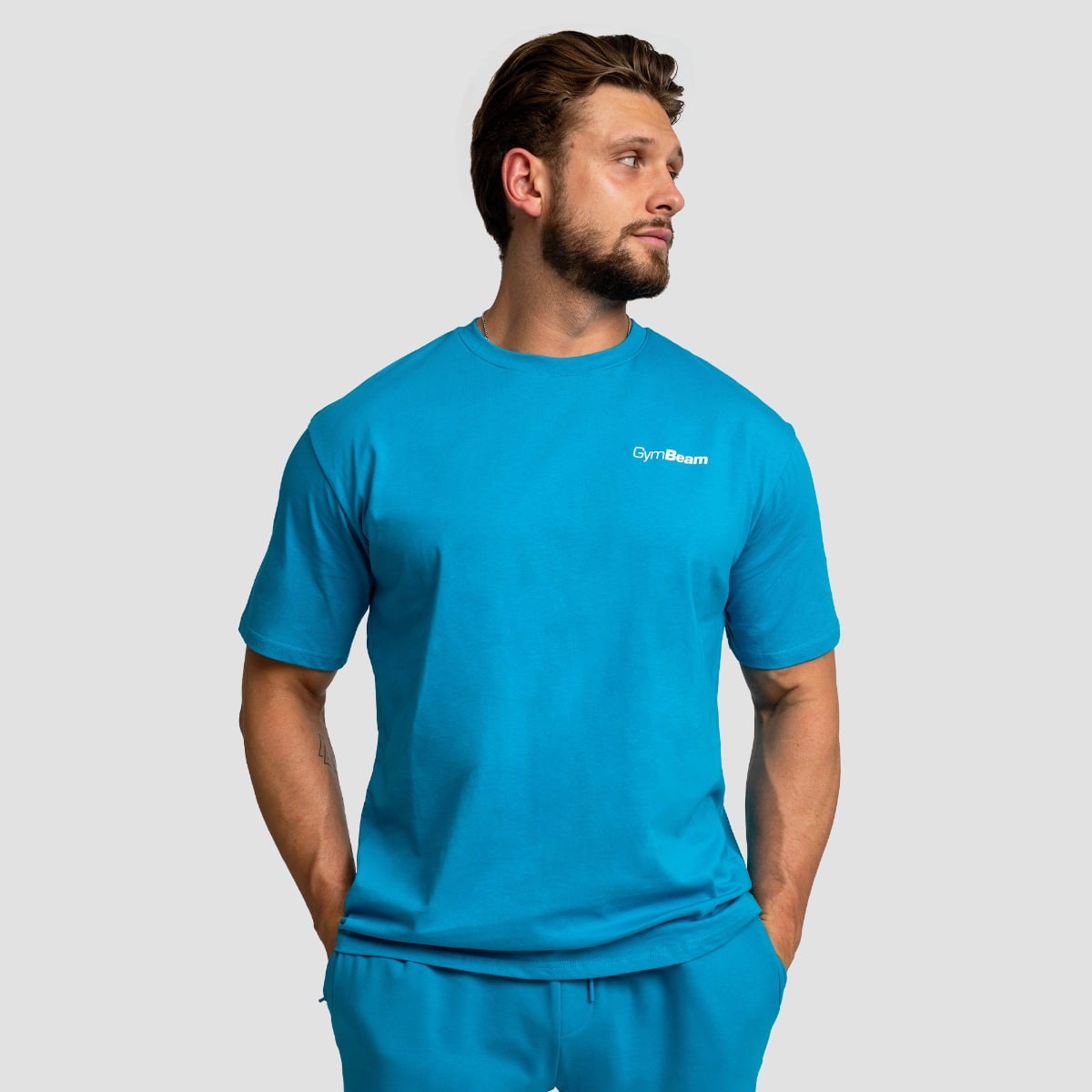 Limitless Oversized T-shirt in Aquamarine - GymBeam