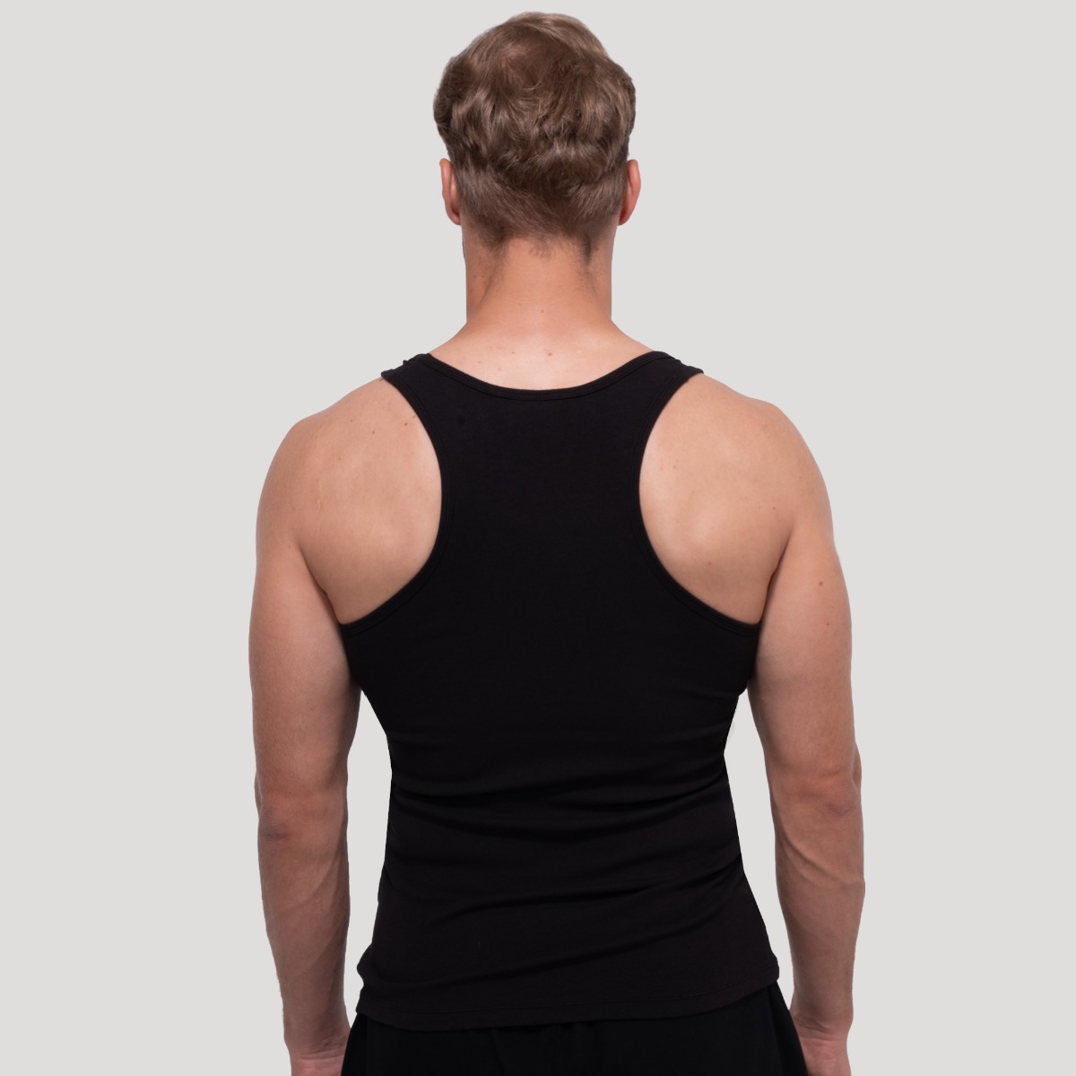 Tielko Persistence Ribbed Schwarz - GymBeam