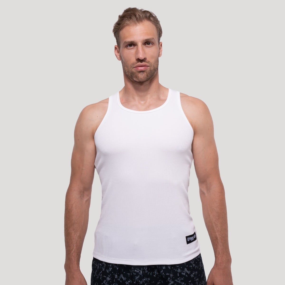 Tielko Persistence Ribbed White - GymBeam