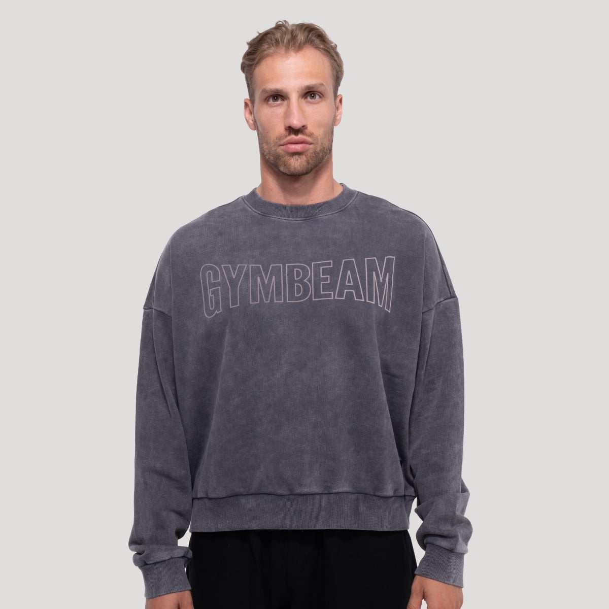 Pullover Persistence Washed Gray - GymBeam