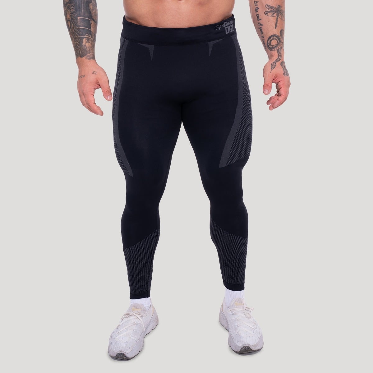 OG1 Seamless Leggings in Black/Grey - GymBeam