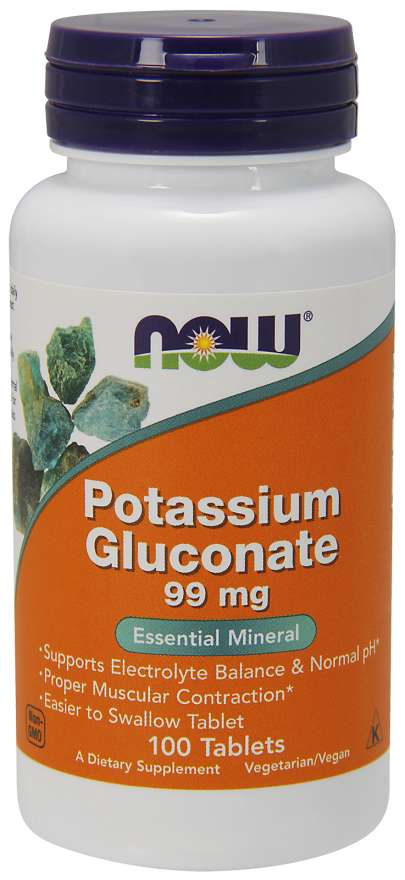 Kaliumgluconat 99 mg - NOW Foods