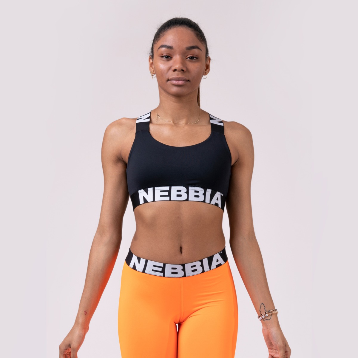 Sports Bra Power Your Hero Black - NEBBIA