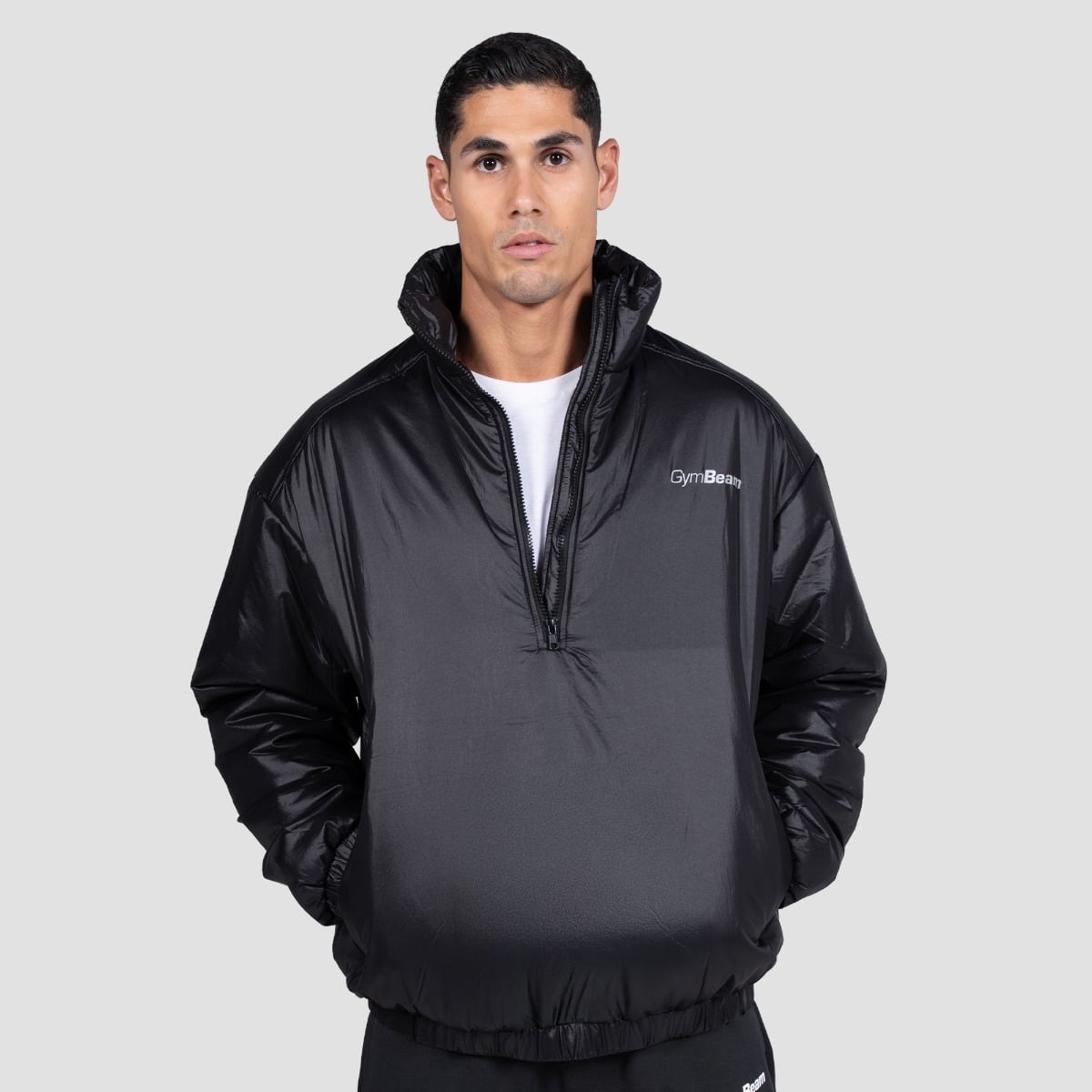 Prime 1/2 Zip Jacke in Black - GymBeam