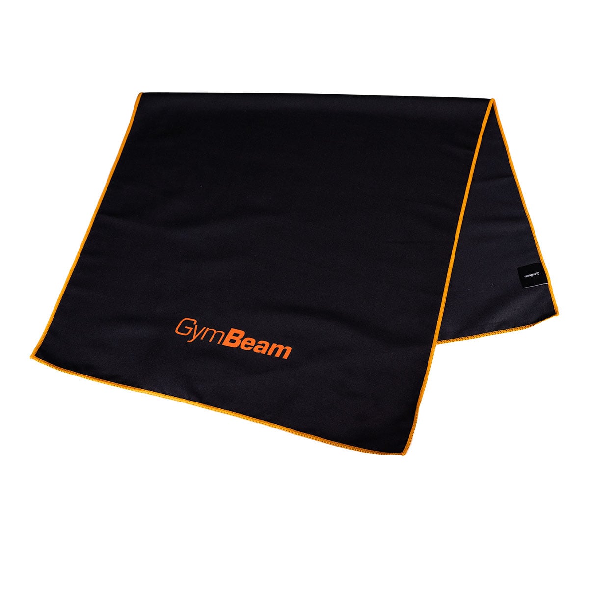 Schnelltrocknendes Sporthandtuch Black/Orange - GymBeam