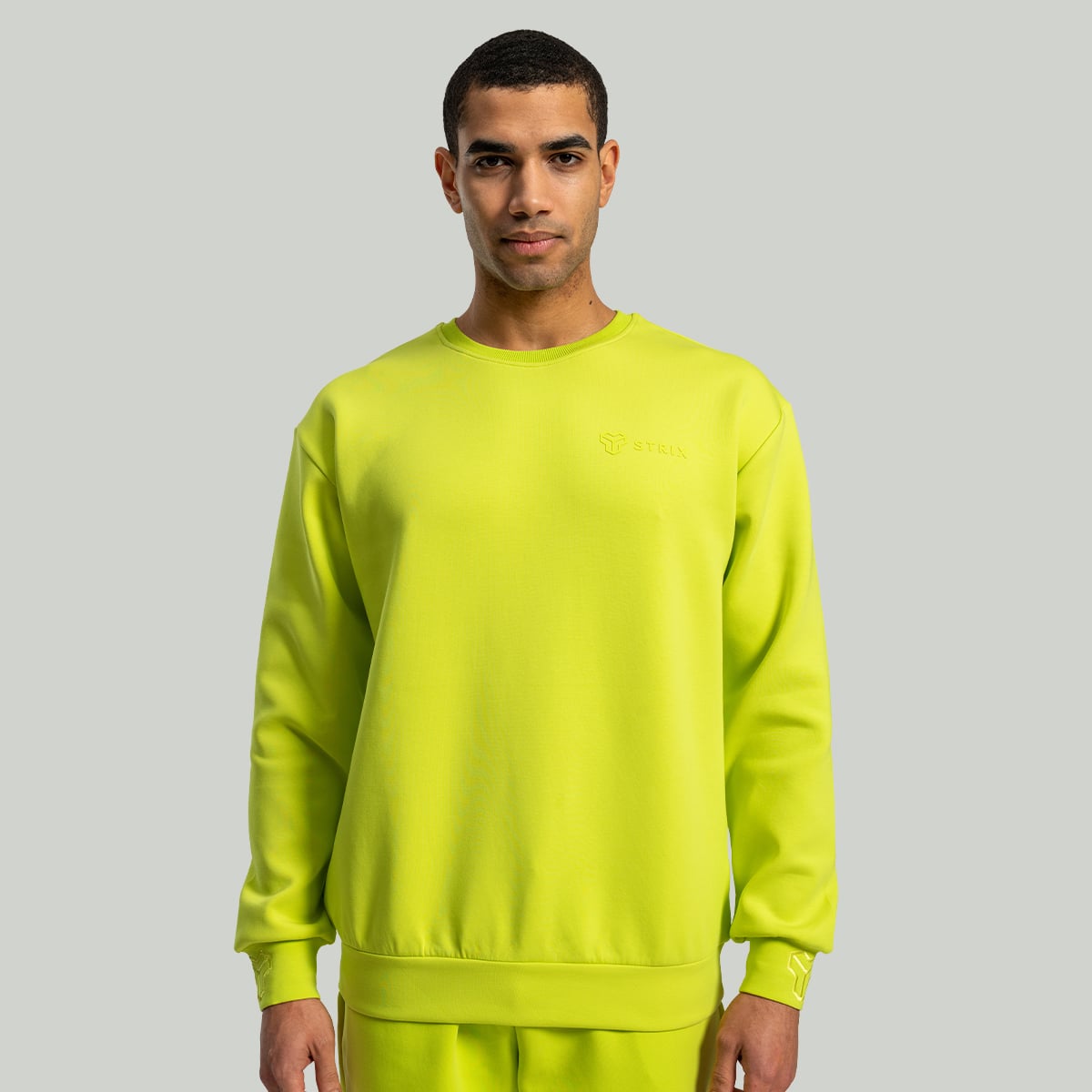 Relaxed Sweatshirt in Chartreuse - STRIX