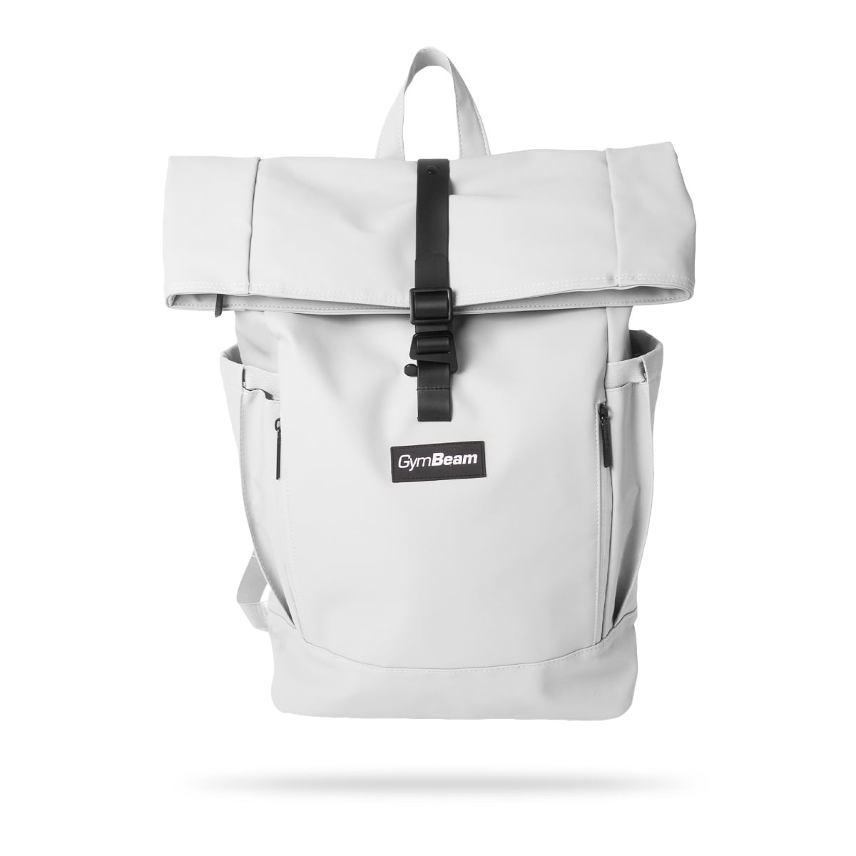 Rolltop Rucksack in White - GymBeam