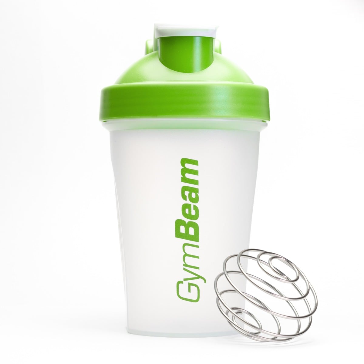Blend Shaker (400ml) in Transparent-Green - GymBeam