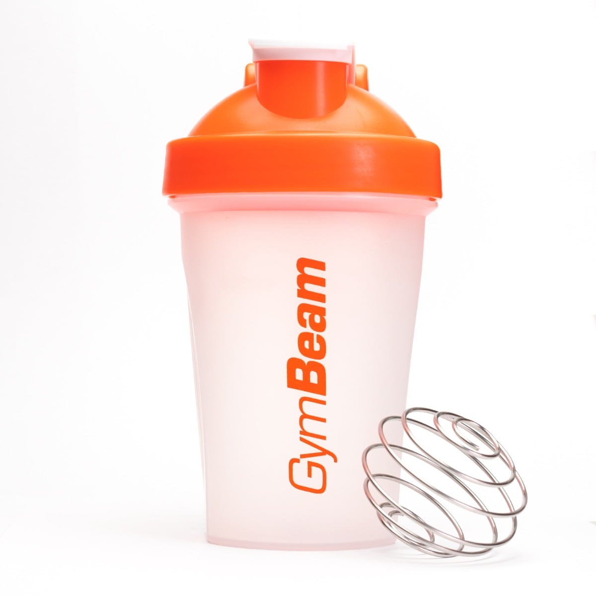 Blend Shaker (400ml) in Transparent-Orange - GymBeam