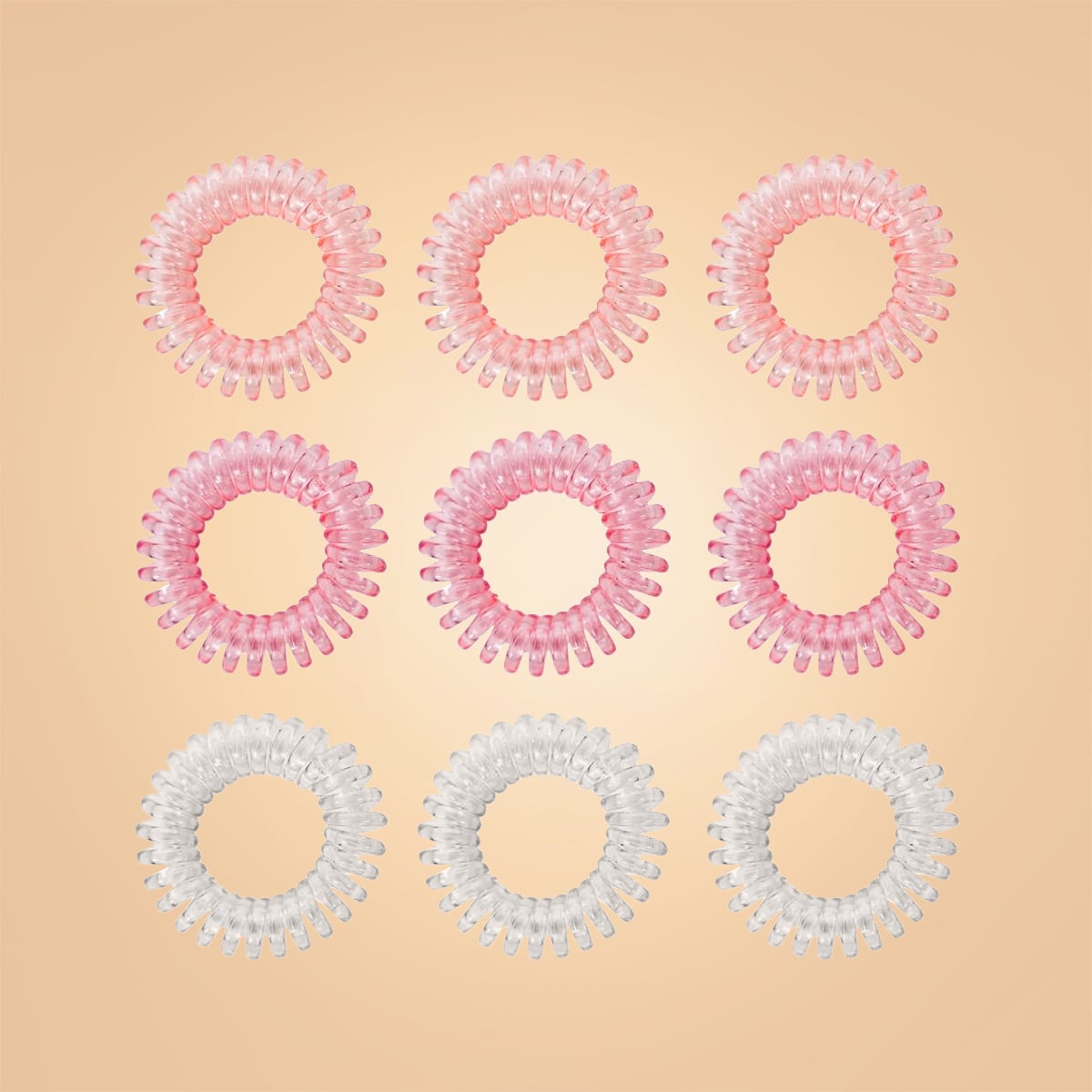 Spiral-Haargummi-Set in Pink - BeastPink