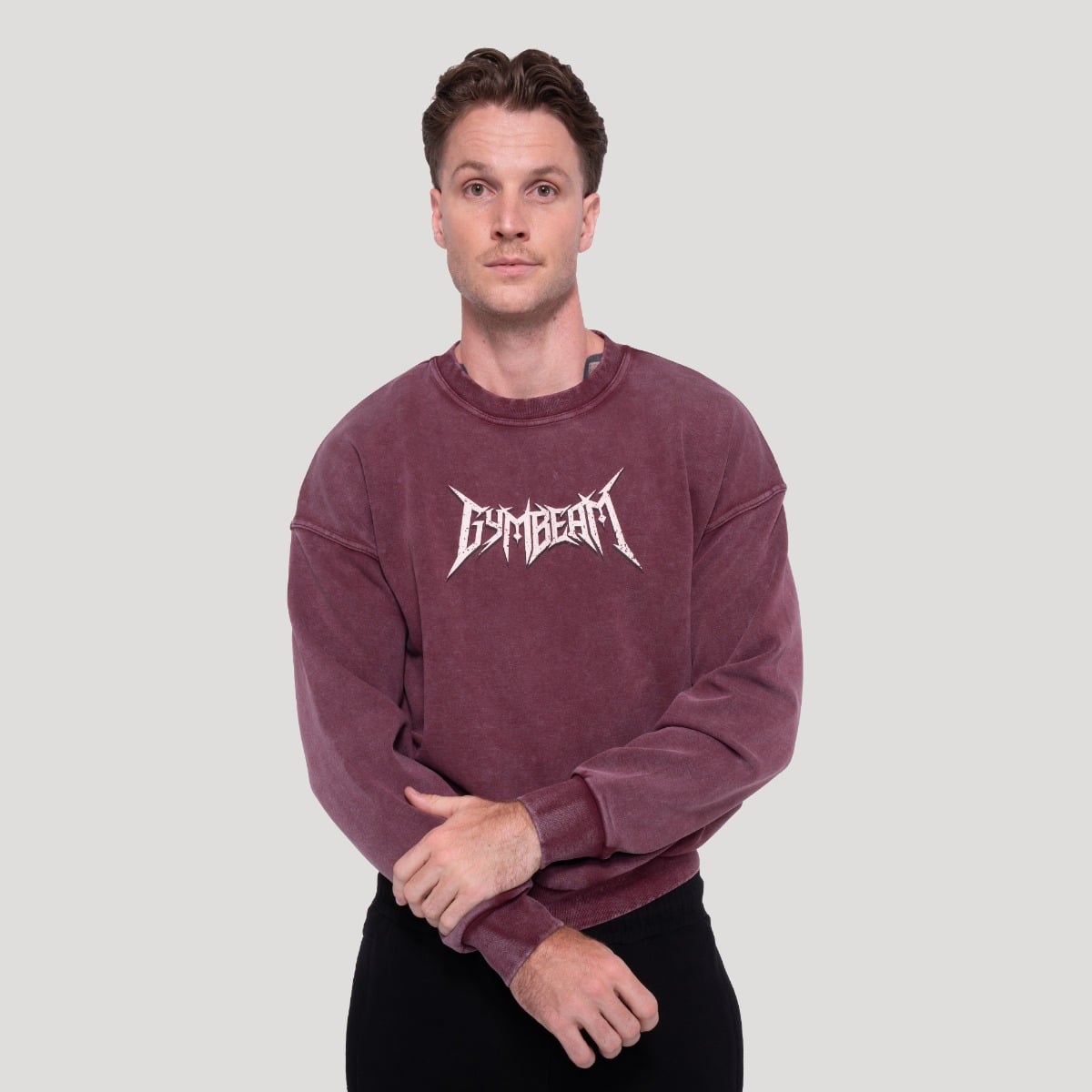 Spike Sweatshirt Burgundy - GymBeam