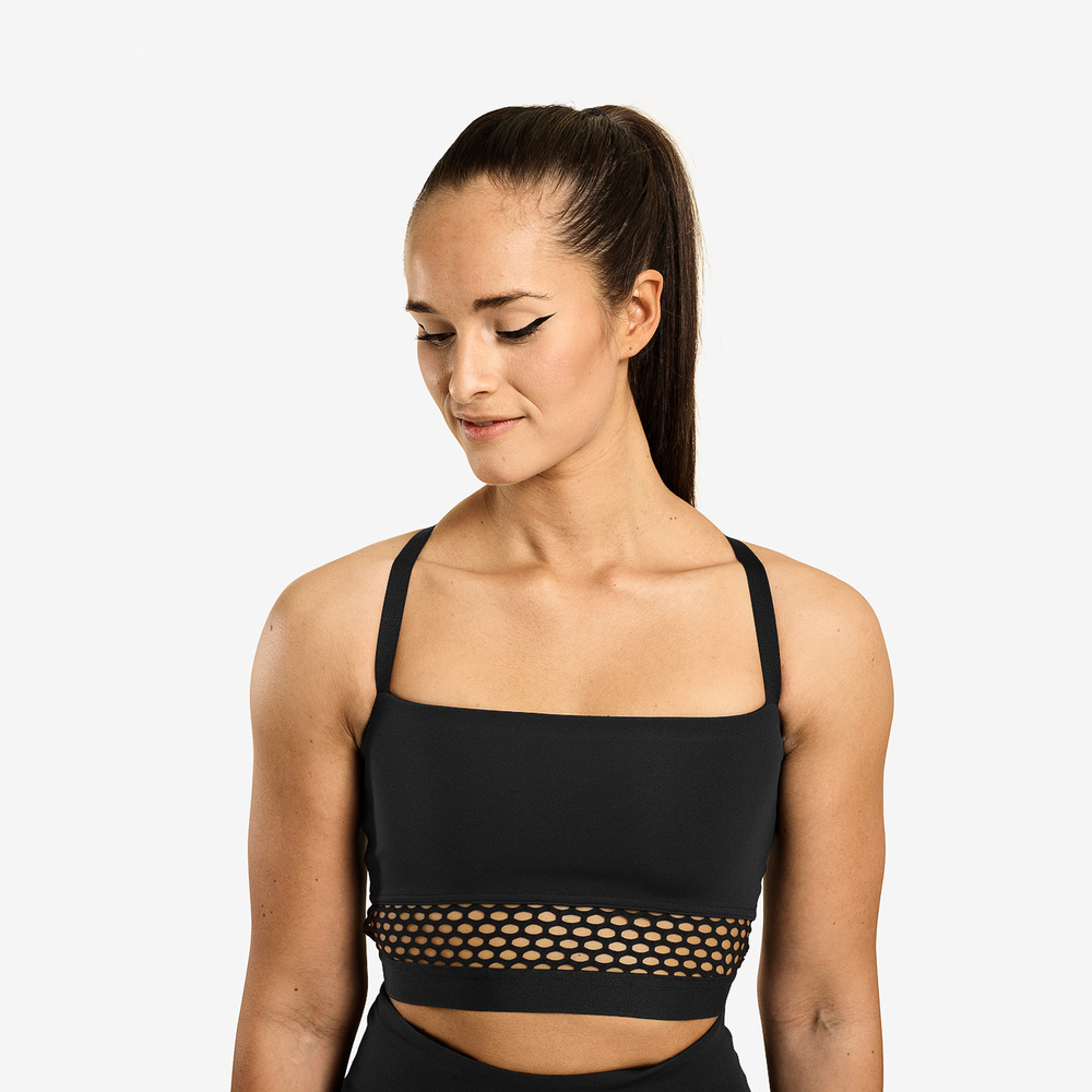 Sports Bra Waverly Mesh Black - Better Bodies