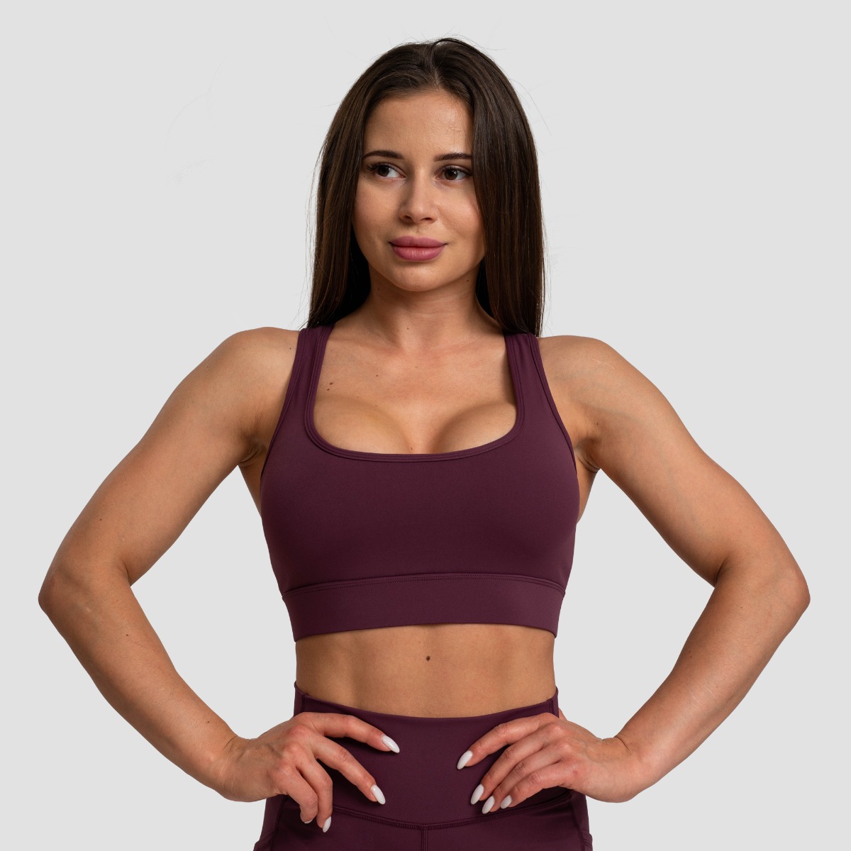 Mesh-Panel Sport-BH in Eggplant - GymBeam