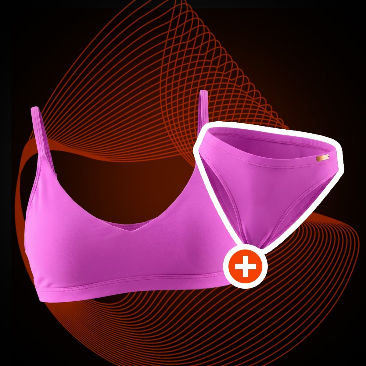Sport Bikini Oberteil in Pink - GymBeam + geschenk