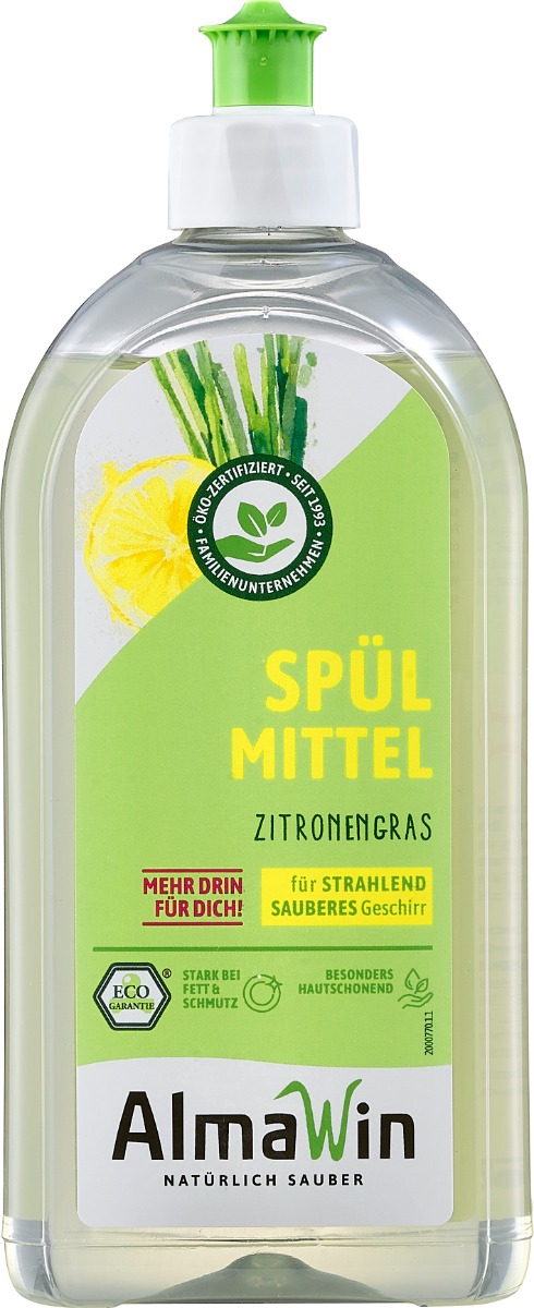 Flüssigspülmittel Zitronengras 500 ml – AlmaWin