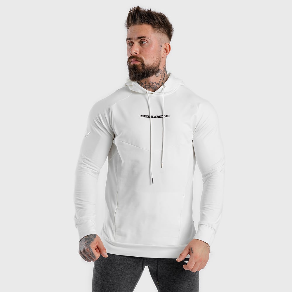 Sweatshirt Statement Hoodie White - SQUATWOLF