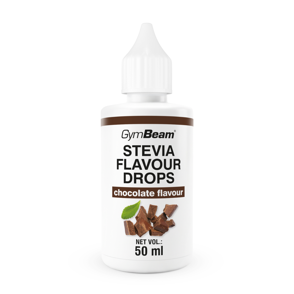 GymBeam Stevia Flavour Drops 50 ml Schokolade