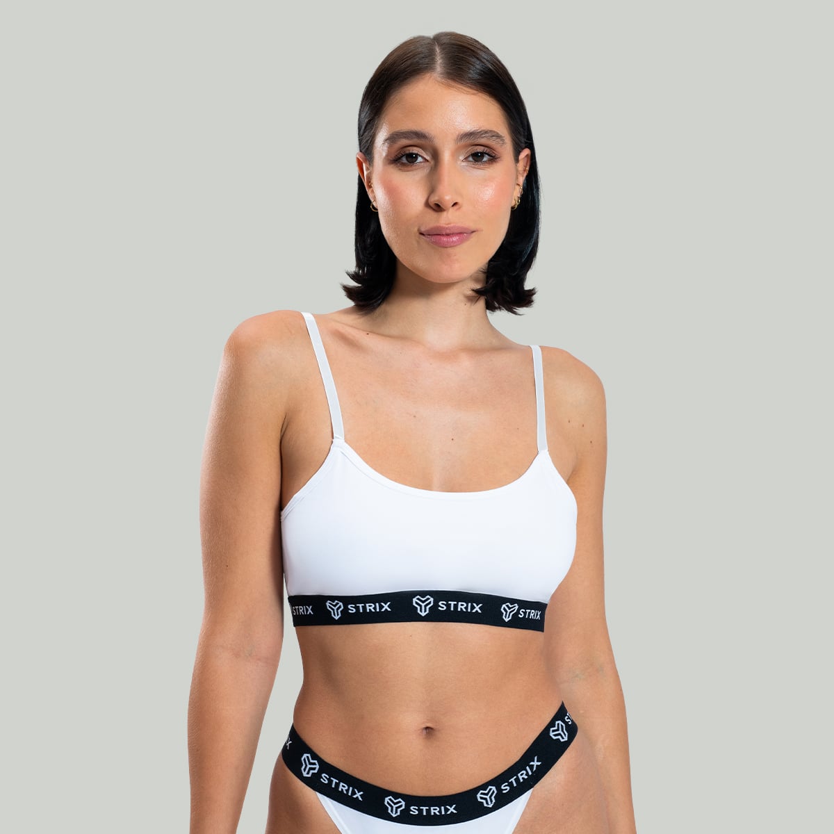 String Bralette BH in White - STRIX