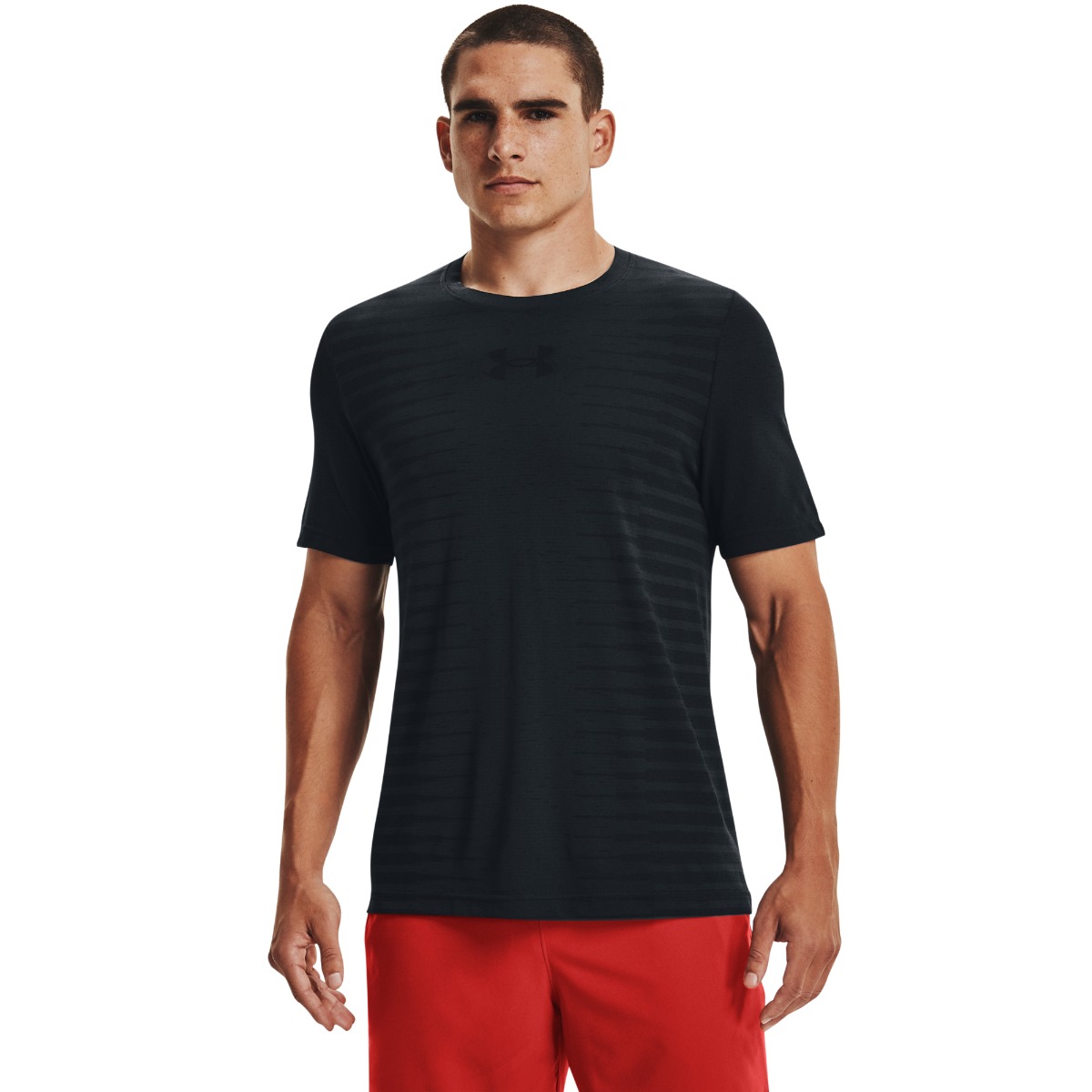 Seamless T-Shirt Wordmark in Black - Under Armour