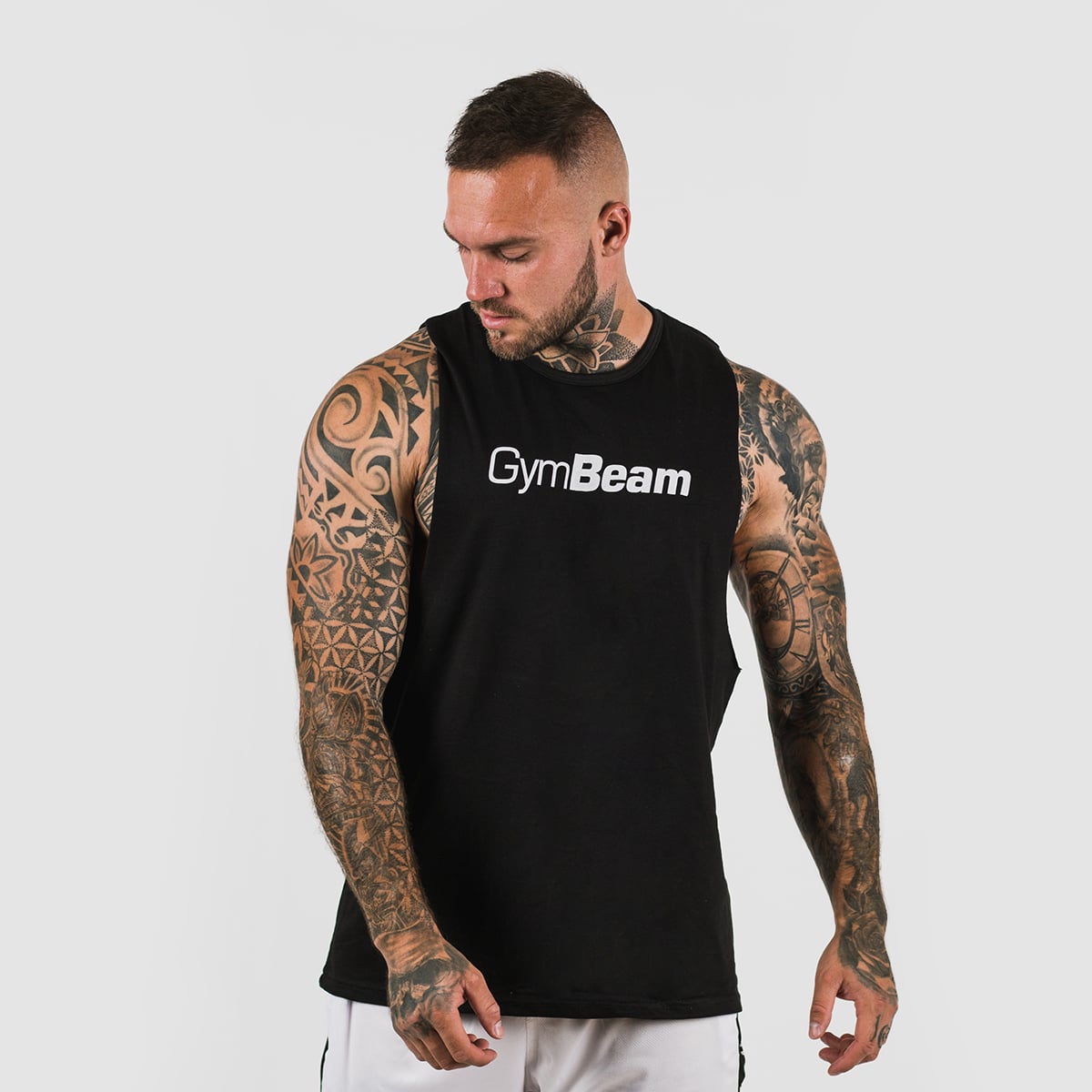 Cut-Off Tank Top für Männer in Black - GymBeam