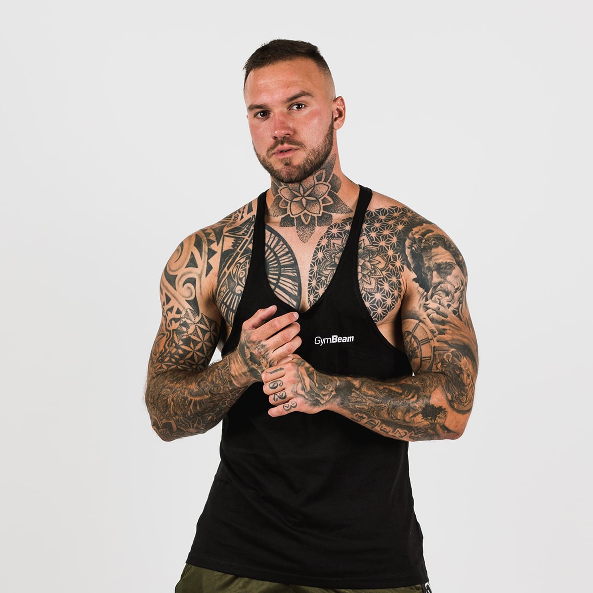 Stringer Tank Top für Männer in Black - GymBeam
