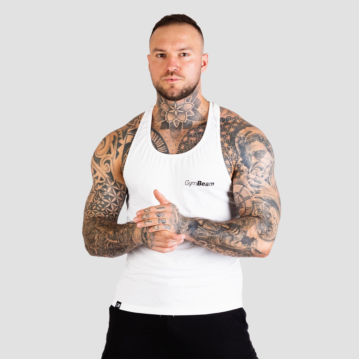 Stringer Tank Top für Männer in White - GymBeam