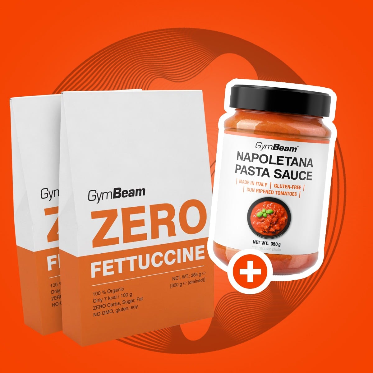 BIO ZERO Fettuccine (385 g) - GymBeam + geschenk