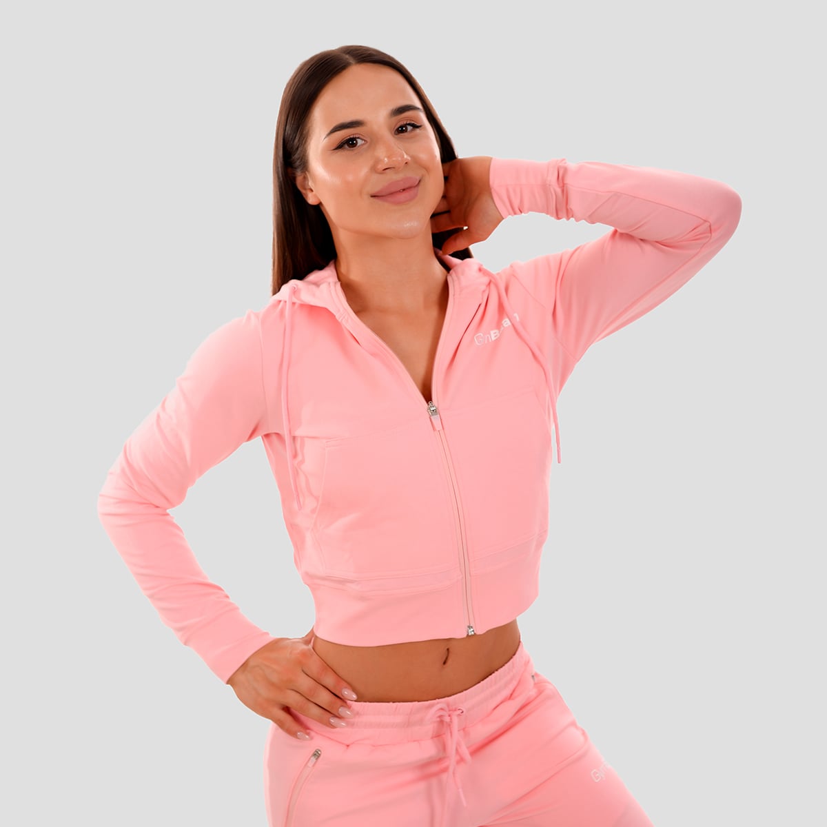 TRN Hoodie mit Reißverschluss in Pink - GymBeam