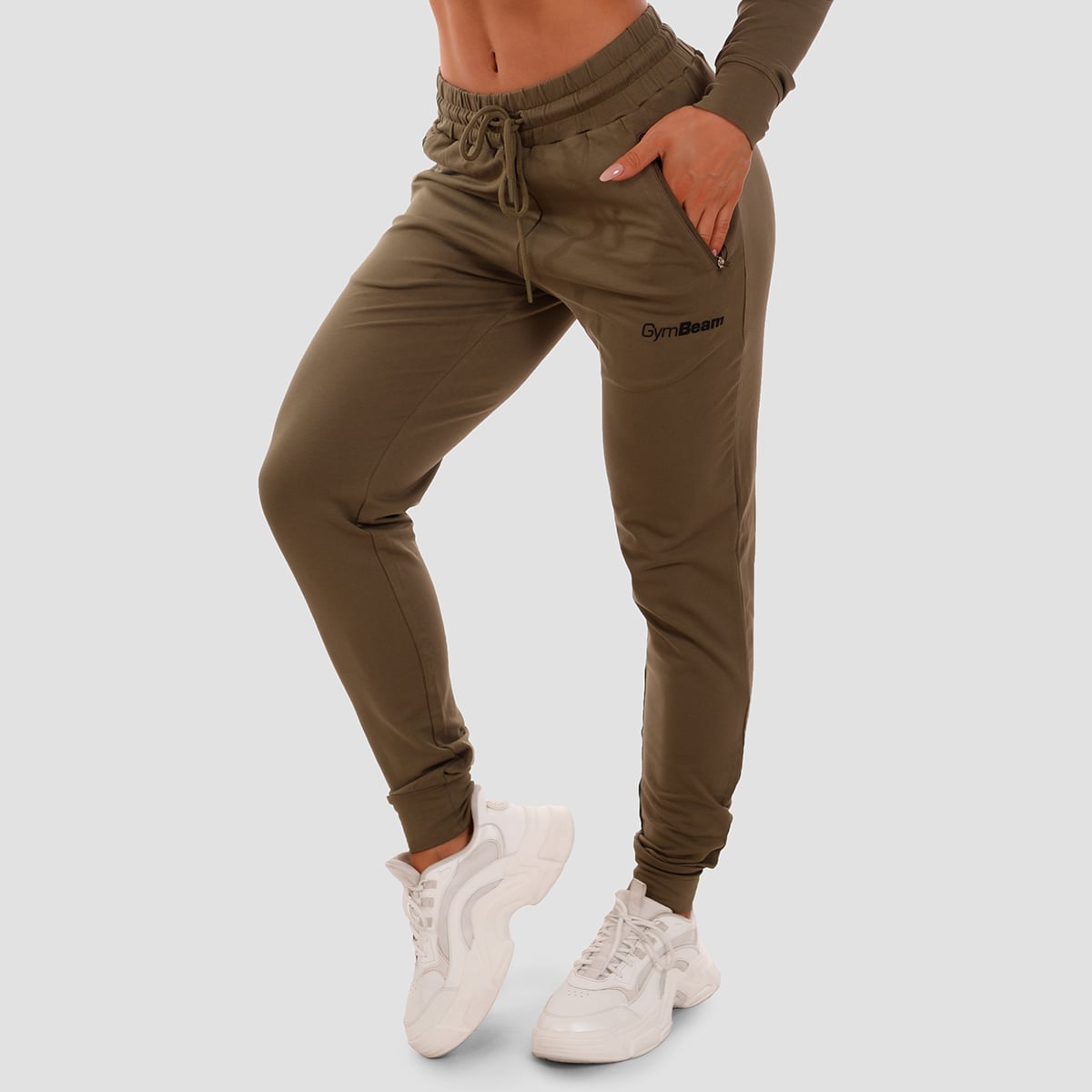 Damen TRN Jogger Olive - GymBeam