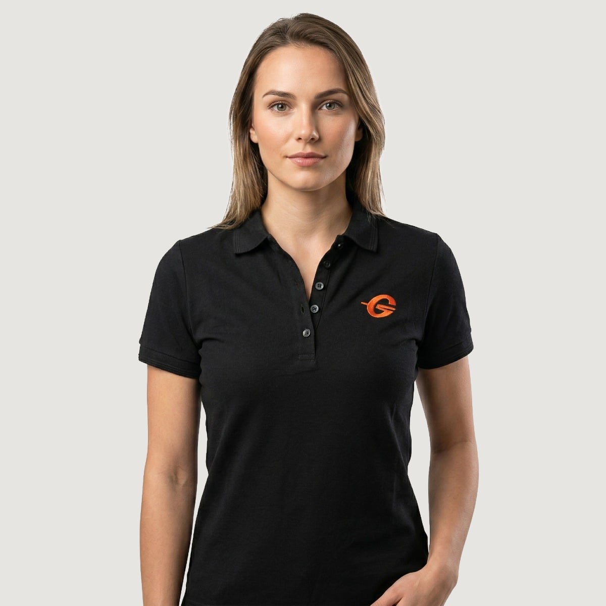 Poloshirt für Frauen in Black - GymBeam