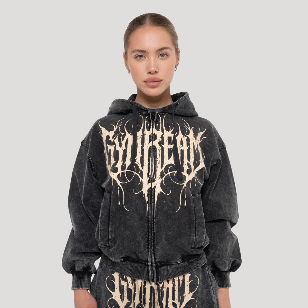 Abyss Hoodie für Frauen in Charcoal - GymBeam