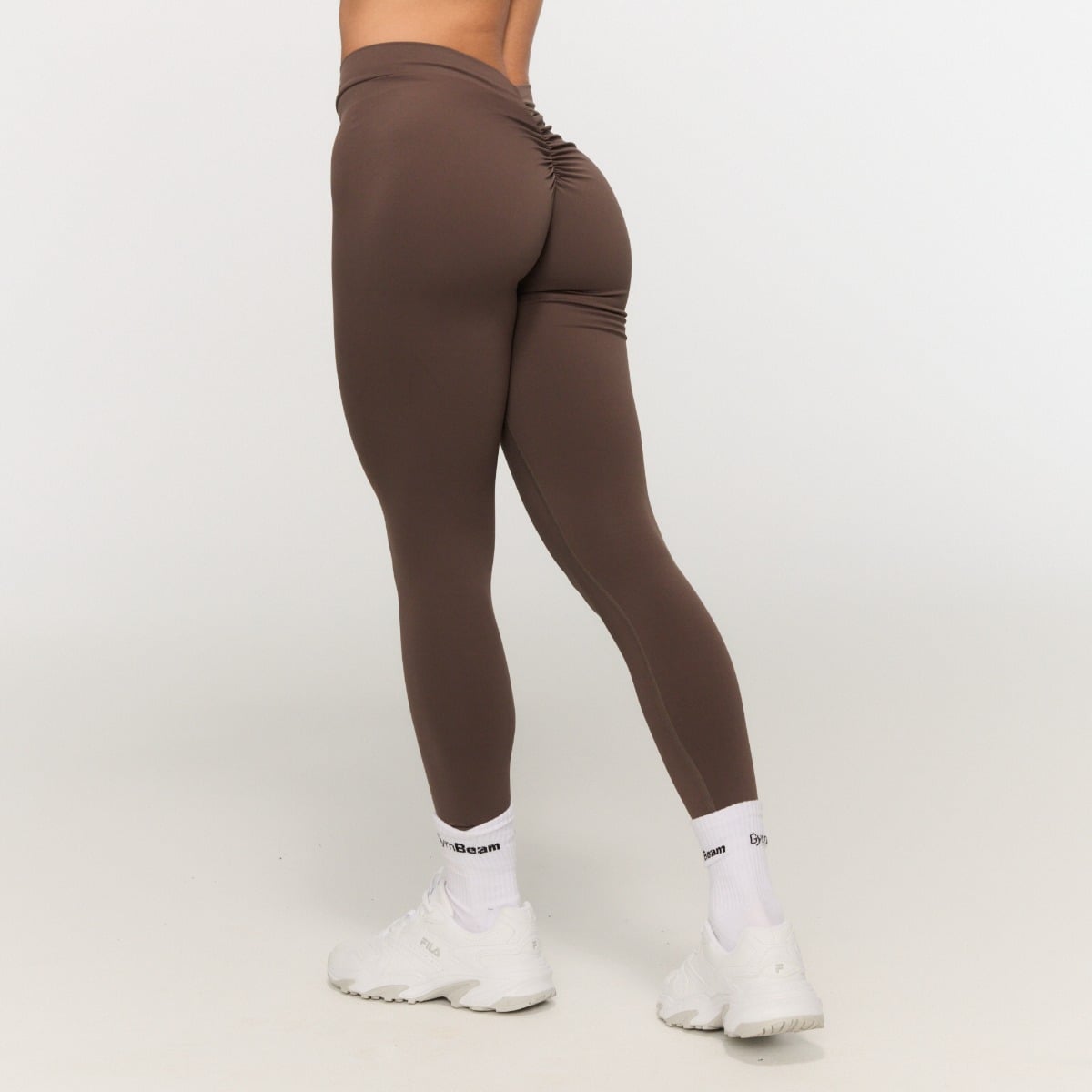 Fierce V-back Leggings für Frauen in Cappuccino - GymBeam