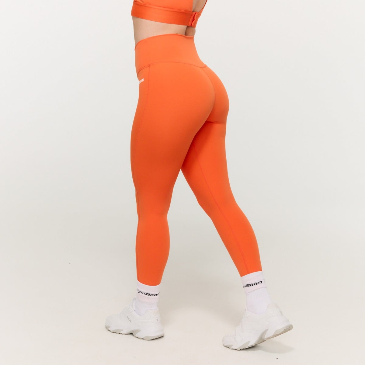 Limitless High-Waist Leggings Orange - GymBeam