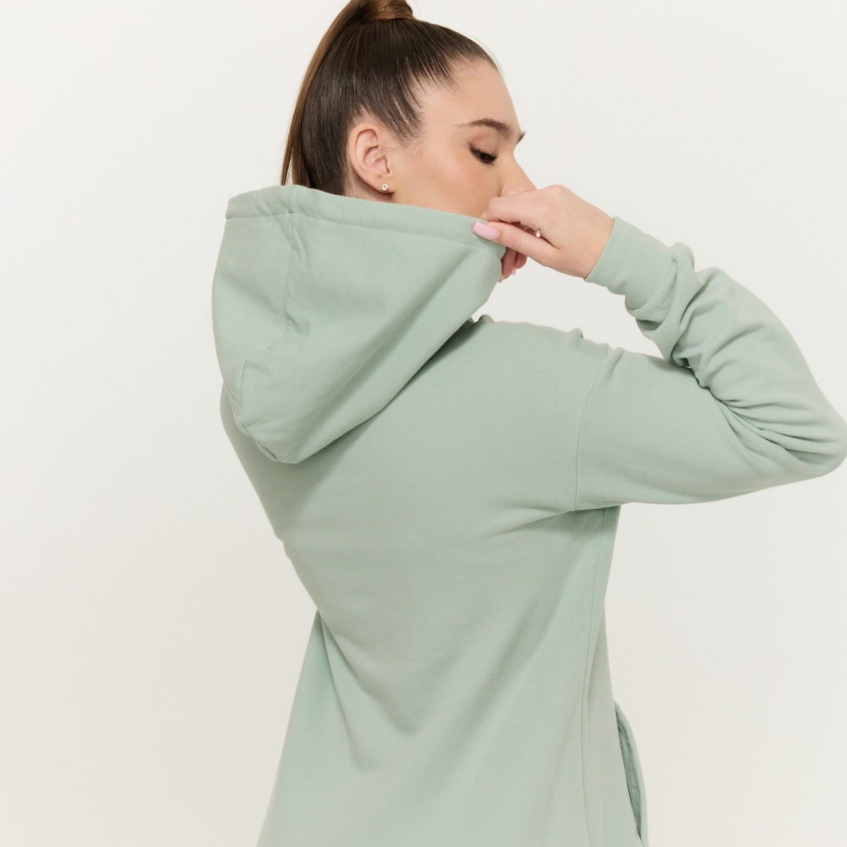 Limitless Longline Hoodie für Frauen Eucalypt - GymBeam