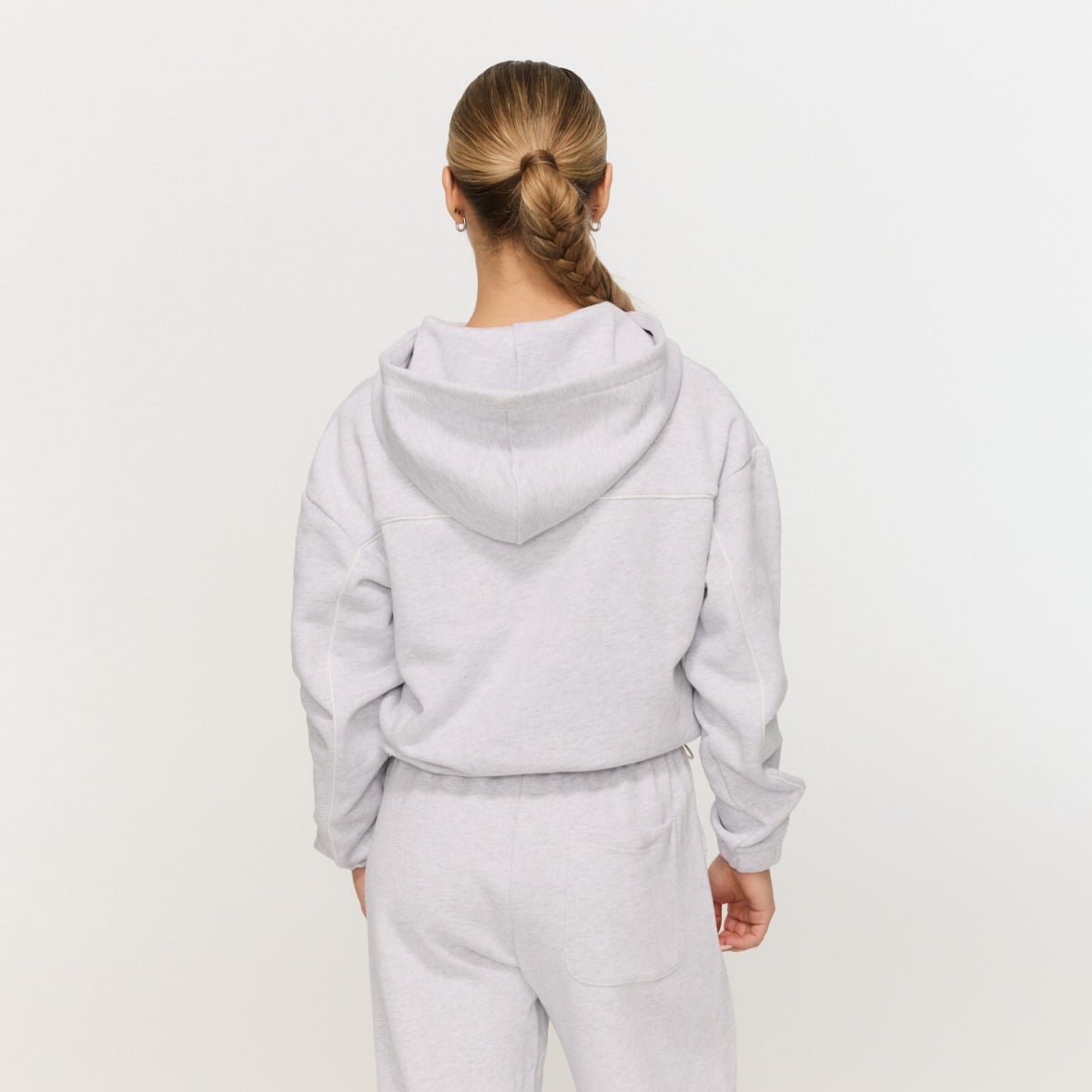 Varsity Hoodie für Frauen in Grey - GymBeam