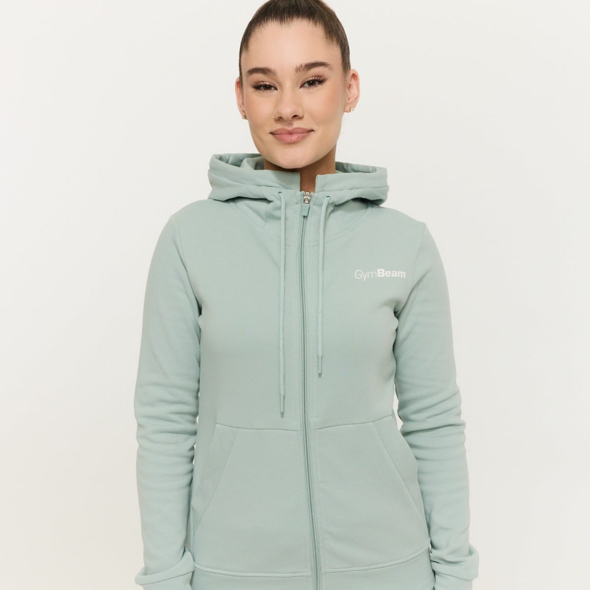 Limitless Hoodie mit Reißverschluss für Frauen Eucalypt – GymBeam